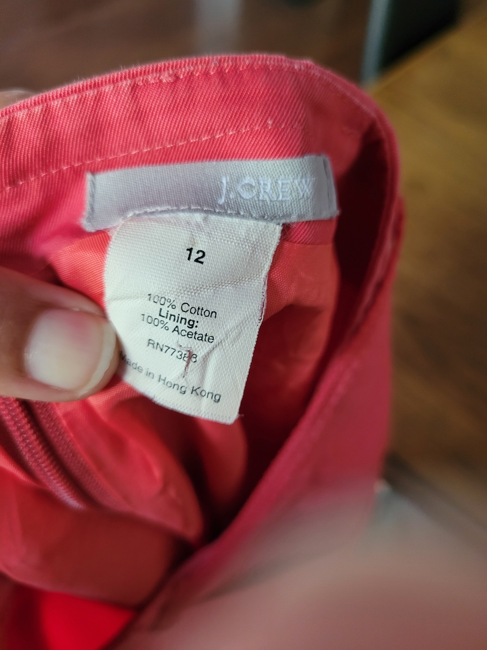 J Crew Women's Knee Length A Line Skirt Salmon Sz 12 Casual Bussiness Church - Picture 17 of 17